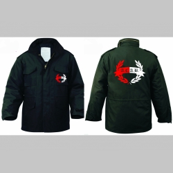 A.C.A.B. Zimná bunda M-65 Winter Jacket čierna, čiastočne nepremokavá, zateplená odnímateľnou štepovanou podšívkou-Thermo Liner pripevnenou gombíkmi 